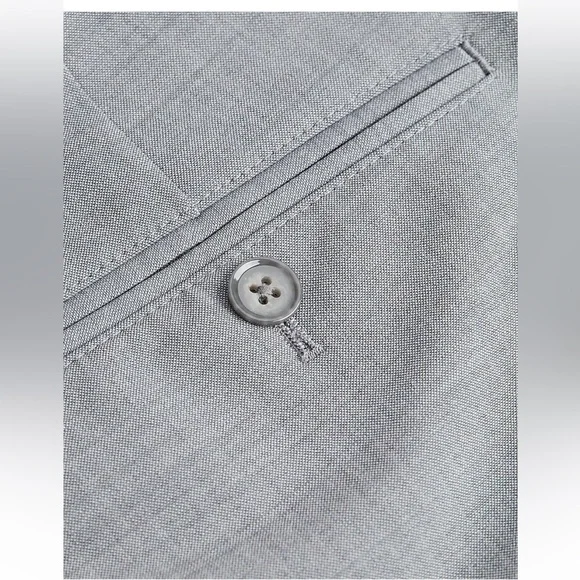 Express Slim Gray Wool Modern Tech Suit Pant